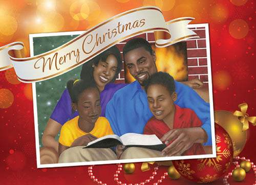 Family Christmas: African American Christmas Card