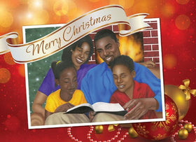 Family Christmas: African American Christmas Card
