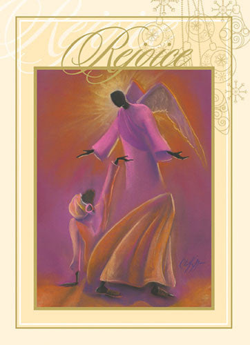 Mary and Angel: African American Christmas Card
