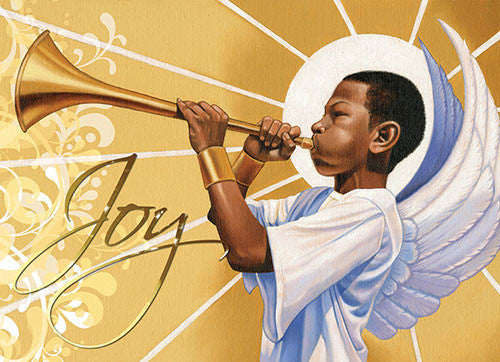 Trumpet (Joy): African American Christmas Card