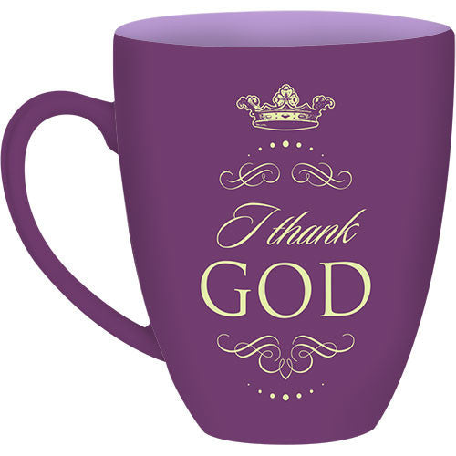 Thank GOD: Religious Inspirational Ceramic Mug (Front)