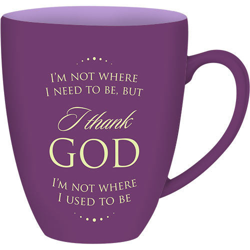 Thank GOD: Religious Inspirational Ceramic Mug (Back)