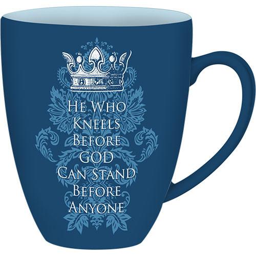 1 of 3: He Who Kneels: African American Religious Drum Mug (Front)