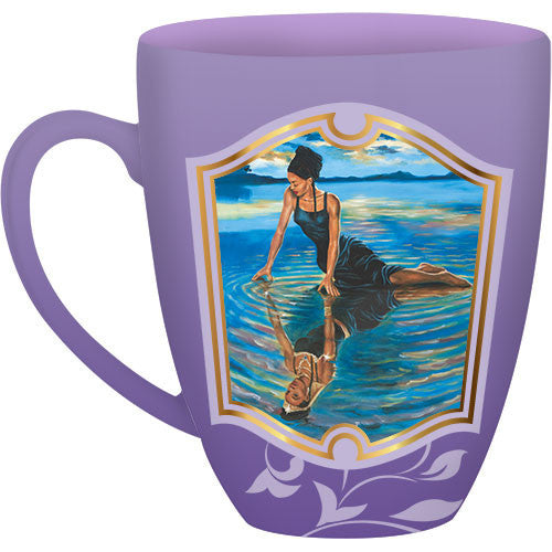 Reflections of a Queen: African American Religious Drum Mug (Front)