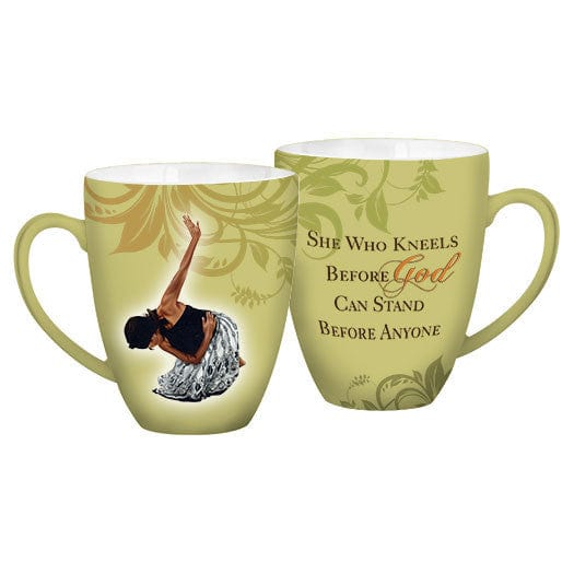 She Who Kneels: African American Religious Drum Mug