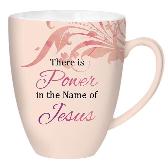 Power in the Name of Jesus: Black Religious Mug by AAE (Back)
