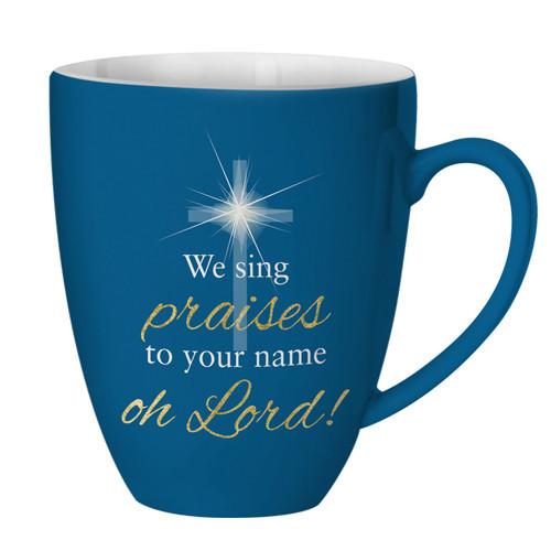 Sing Praises to Your Name: Black Religious Mug by AAE (Back)