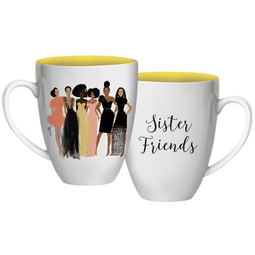 Sister Friends: African American Coffee Mug by Nicholle Kobi