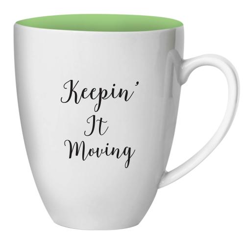 Keepin' it Moving: African American Coffee Mug by Nicholle Kobi (Back)