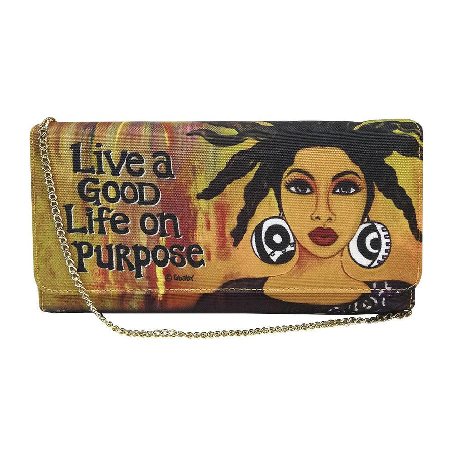Life on Purpose by Sylvia "GBaby" Cohen: African American Canvas Clutch Bag