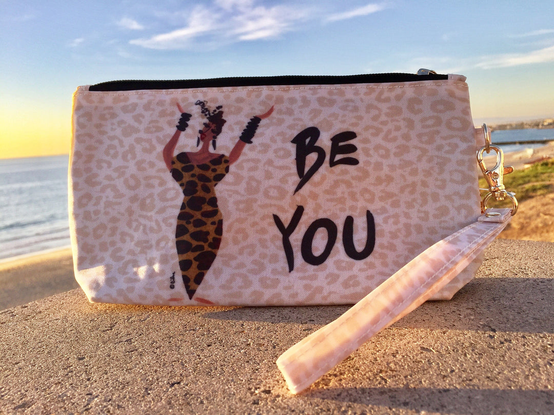 Be You: African American Cosmetic Bag by Cidne Wallace