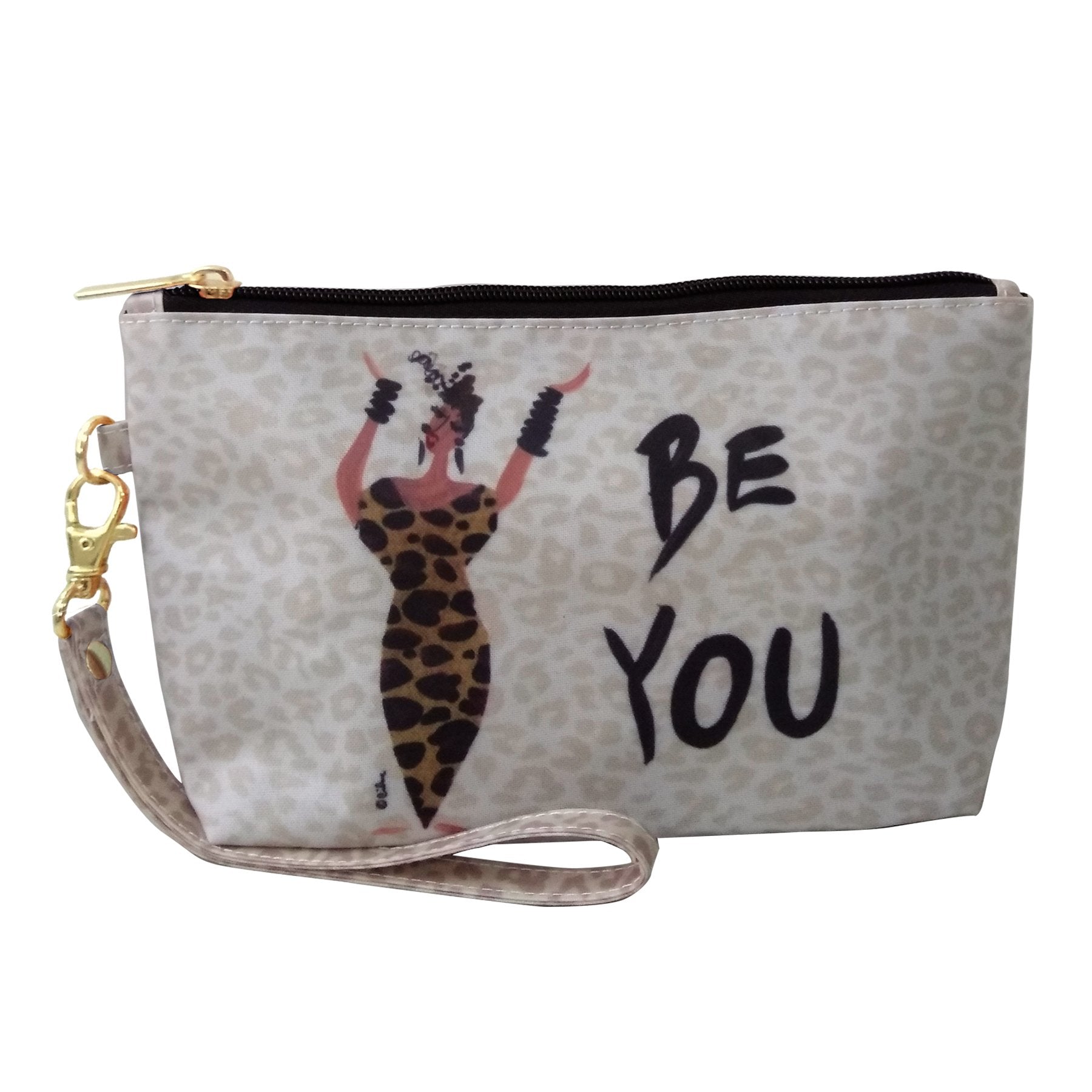 1 of 2: Be You: African American Cosmetic Bag by Cidne Wallace