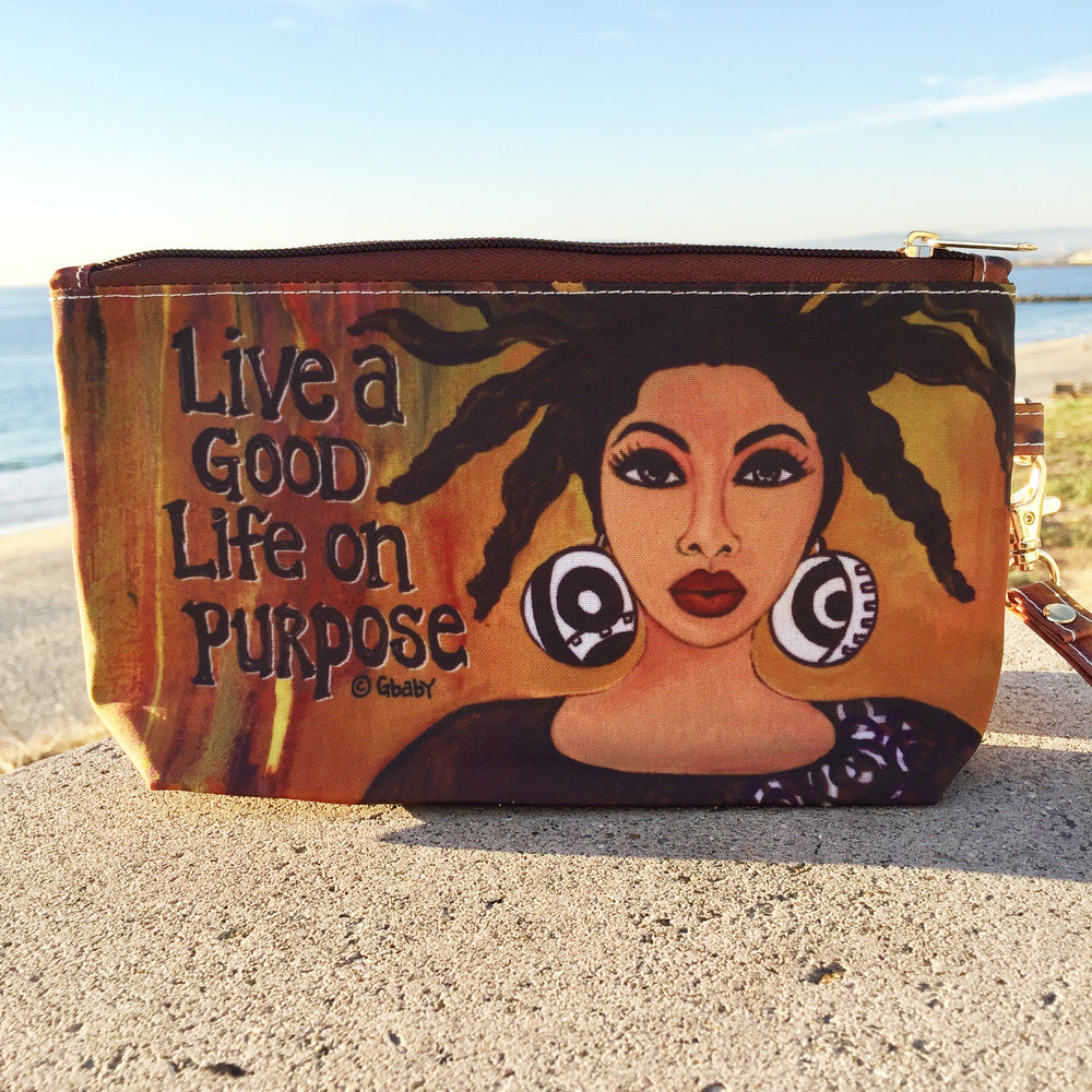 Life on Purpose: African American Cosmetic Bag by Sylvia "GBaby" Cohen