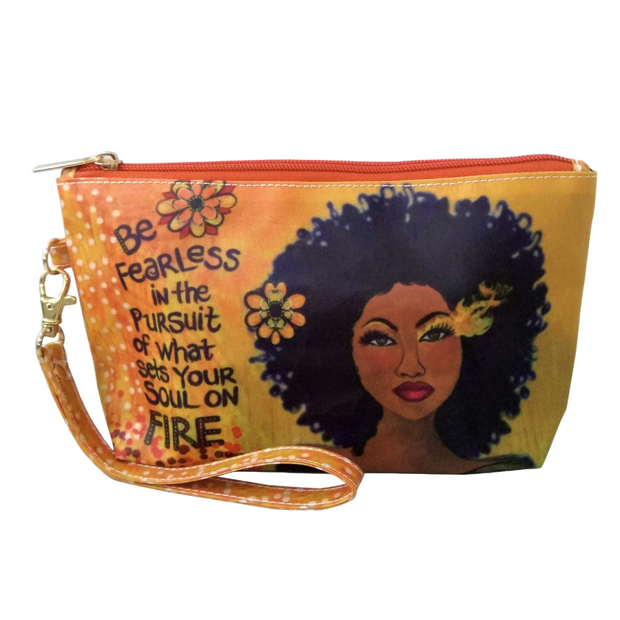 Soul on Fire: African American Cosmetic Bag by Sylvia "GBaby" Cohen