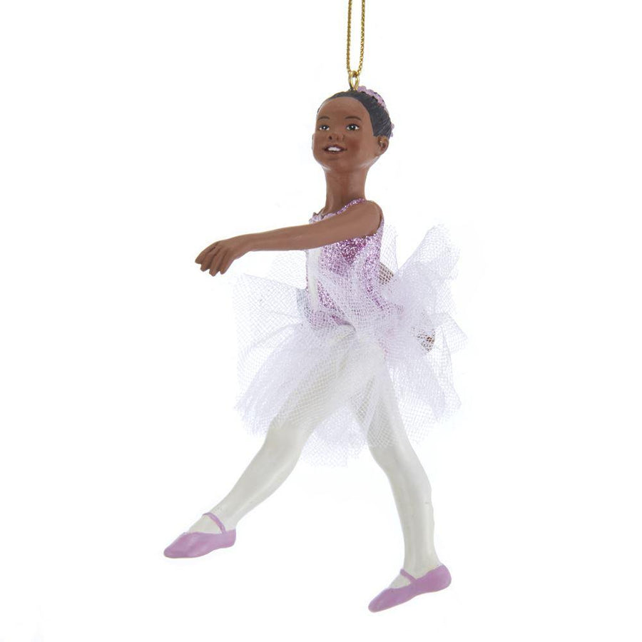 Ballerina Girl II: African American Christmas Ornaments