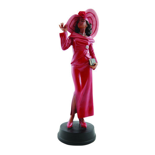 Diva of Praise Figurine (Red) by African American Expressions