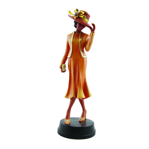 Diva of Praise Figurine (Orange) by African American Expressions