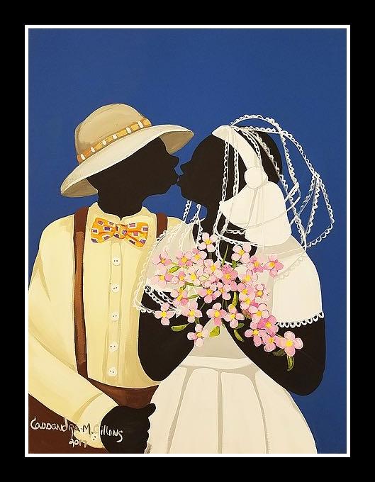 You May Kiss the Bride by Cassandra Gillens (Black Frame)