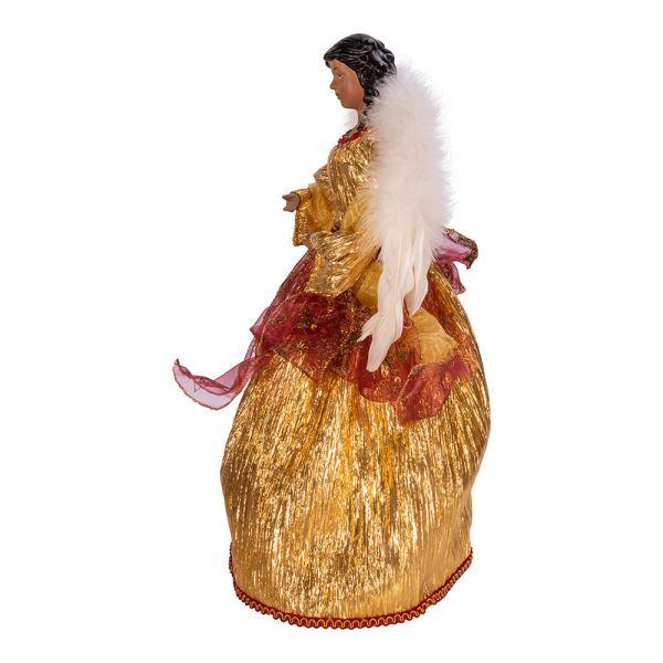 3 of 5: Golden Lady: African American Christmas Angel Tree Topper