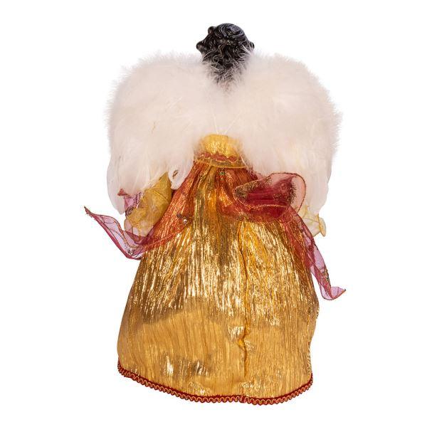 Golden Lady: African American Christmas Angel Tree Topper
