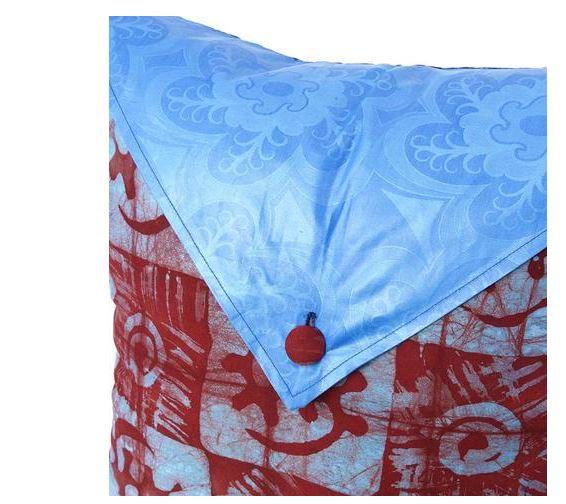 Authentic African Gye Nyame Adinkra Pillow Cover with Pillow