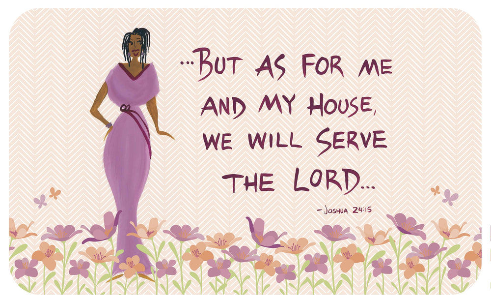 My House Will Serve the Lord: Cidne Wallace Floor Mat by Shades of Color