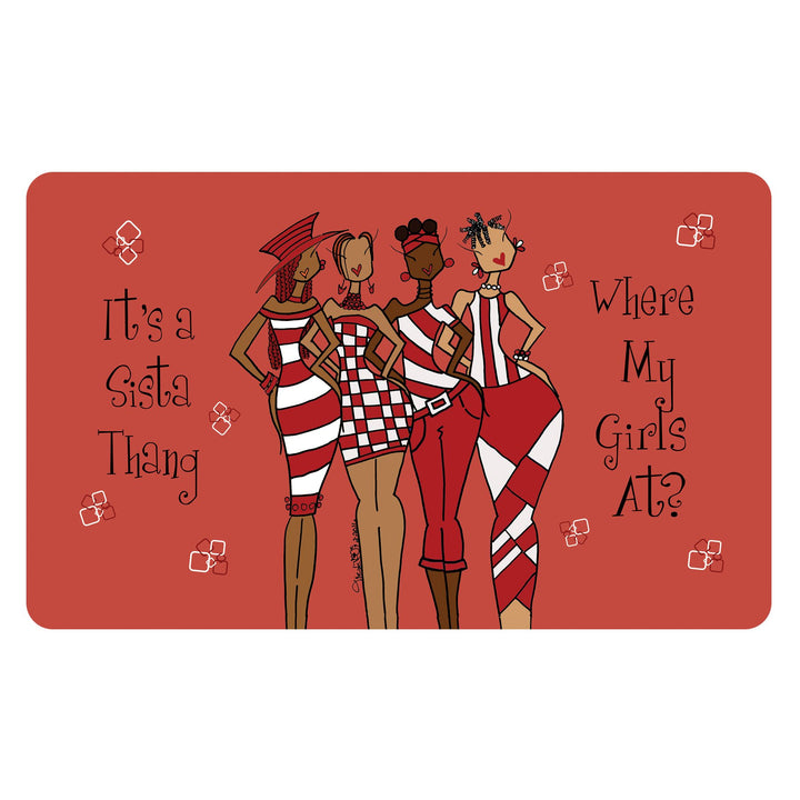 It's a Sista Thang - Where My Girls At?: Kiwi McDowell Interior Floor Mat by Shades of Color
