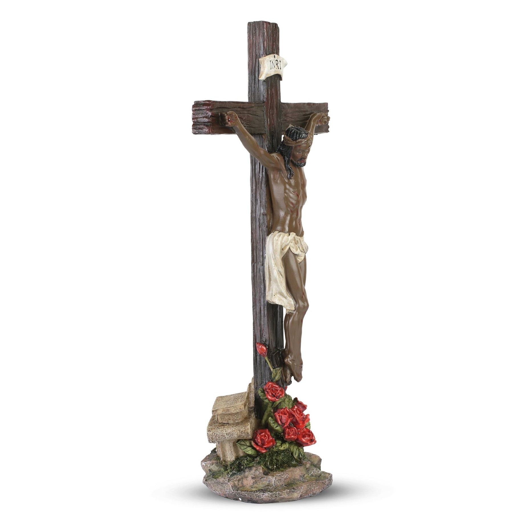 2 of 3: The Ultimate Sacrifice: African American Jesus Figurine (Side)