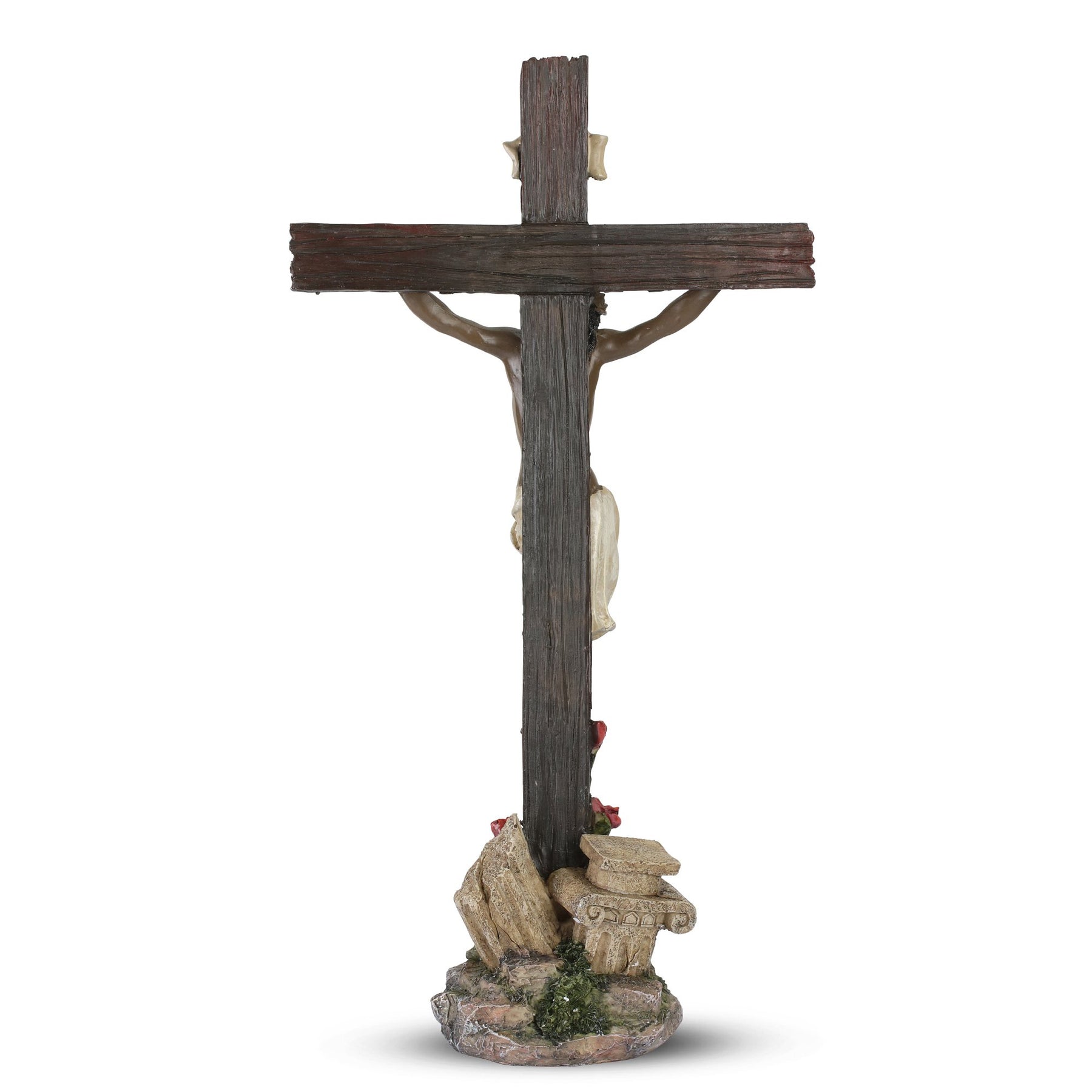 3 of 3: The Ultimate Sacrifice: African American Jesus Figurine (Rear)