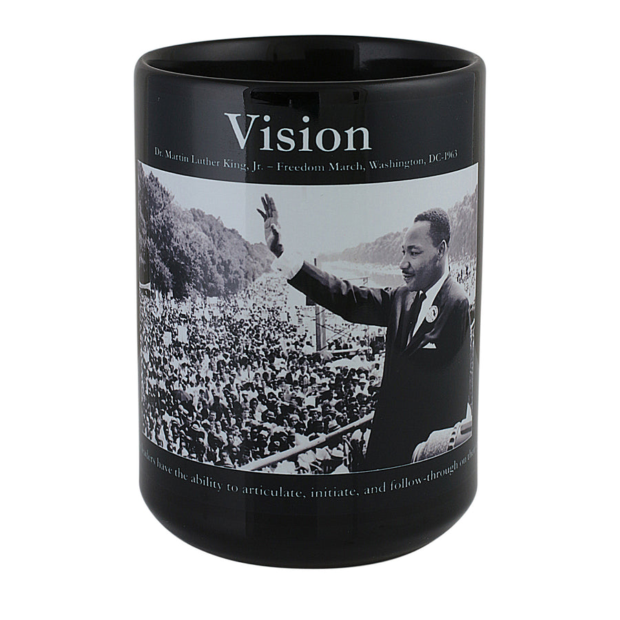 Vision: Dr. Martin Luther King Jr. Motivational Mug (Front)