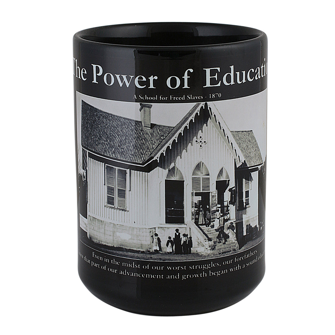 Power of Education: African American Motivational Mug (Front)