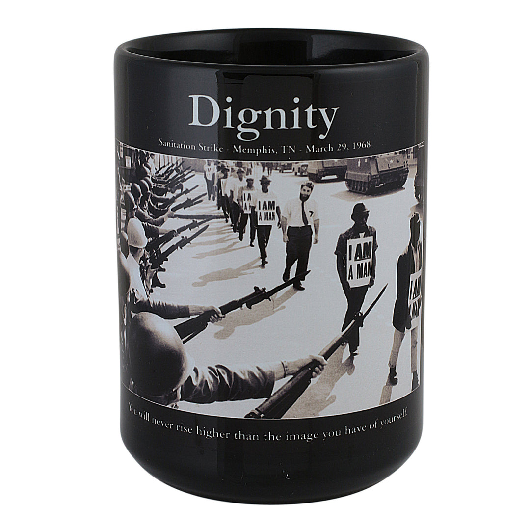 Dignity: The Memphis Sanitation Strike of 1968 (African American Motivational Mug)