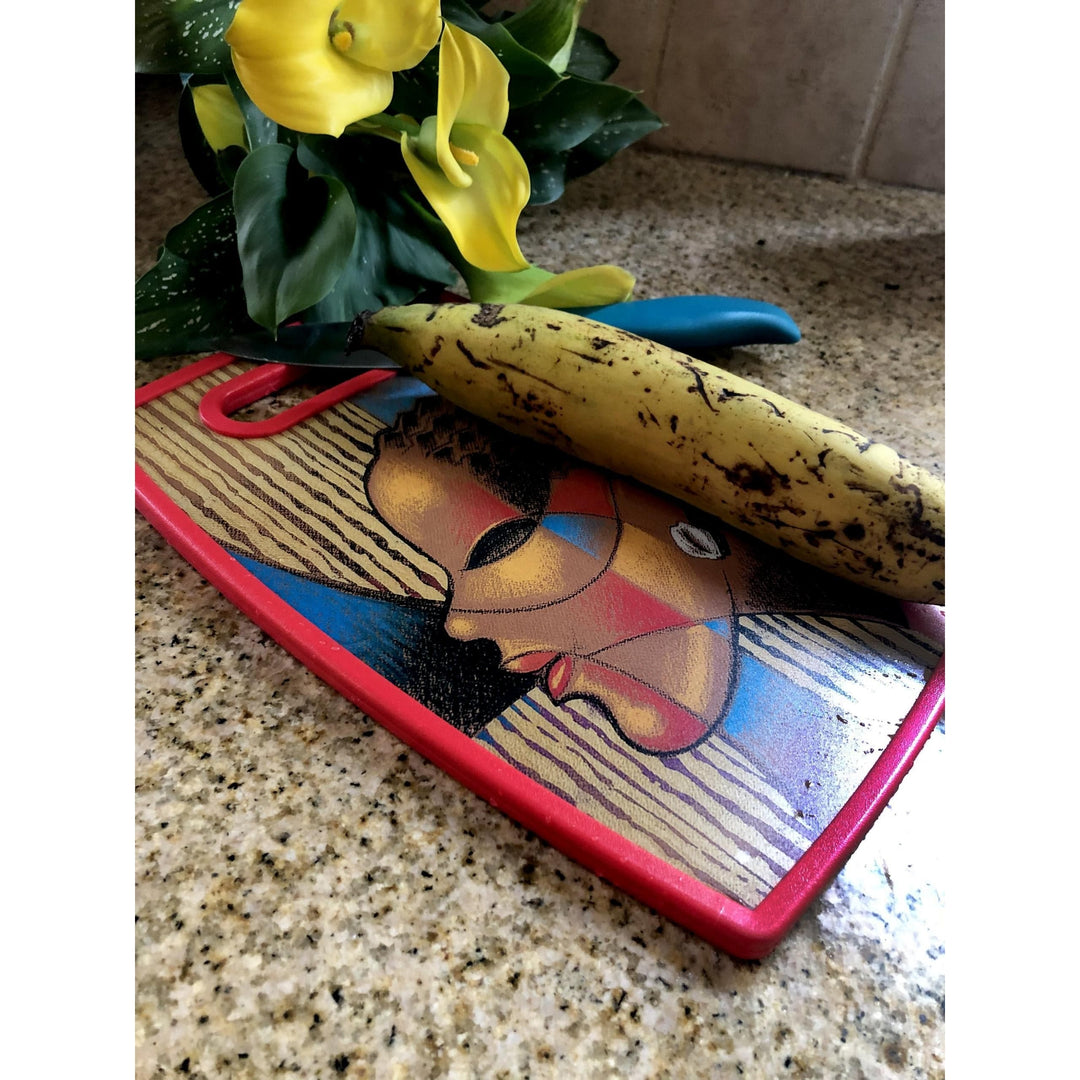 Composite of a Woman by Larry "Poncho" Brown: African American Cutting Board