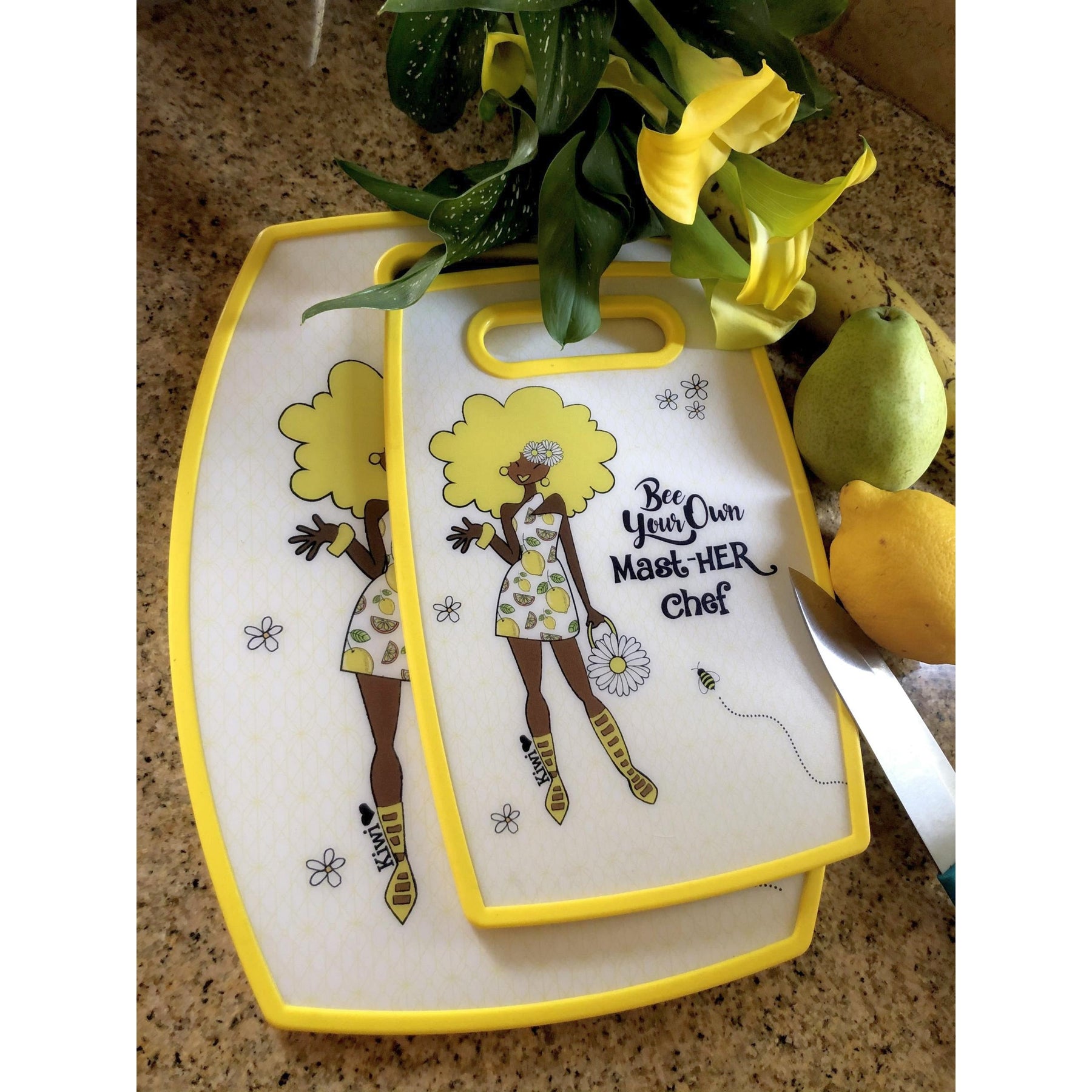 4 of 7: Be Your Own Mast-HER Chef by Kiwi McDowell: Afrocentric Cutting Board