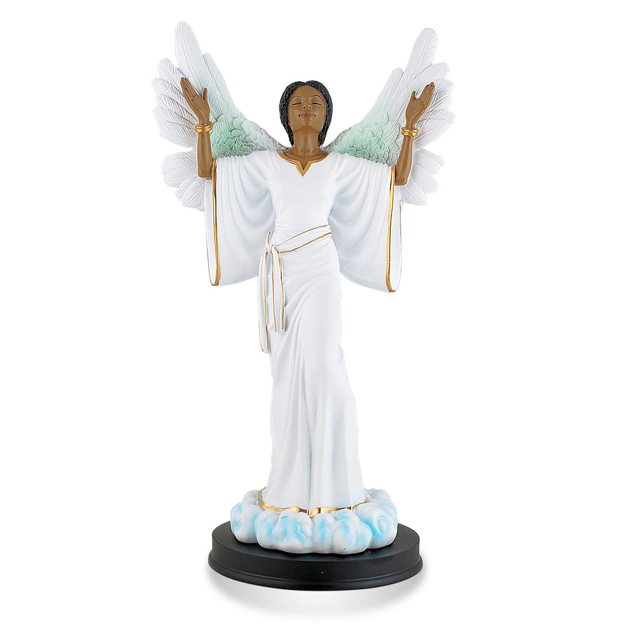 Thank You Lord: African-American Female Angel Figurine (Praise and Worship Collection)