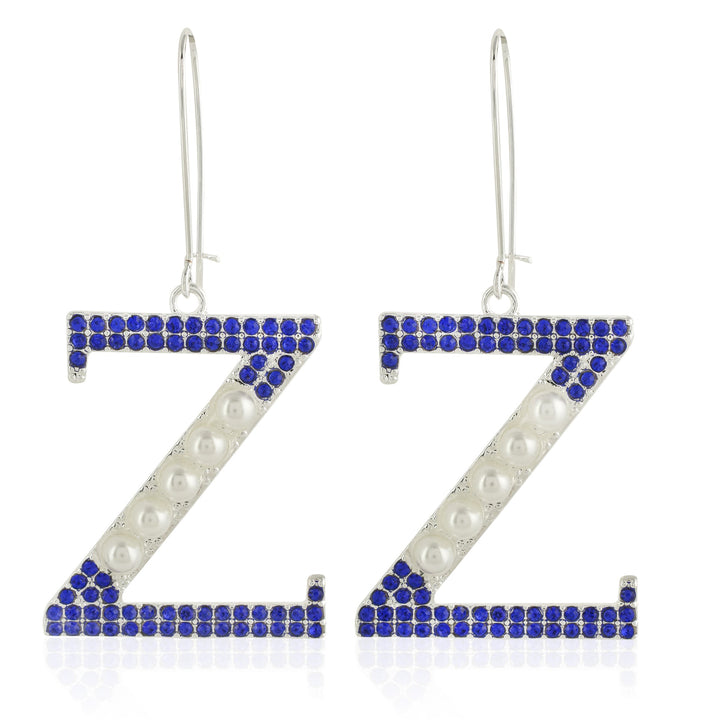 Zeta Phi Beta Five Pearls Drop/Dangle Earrings by Divine Nine Depot