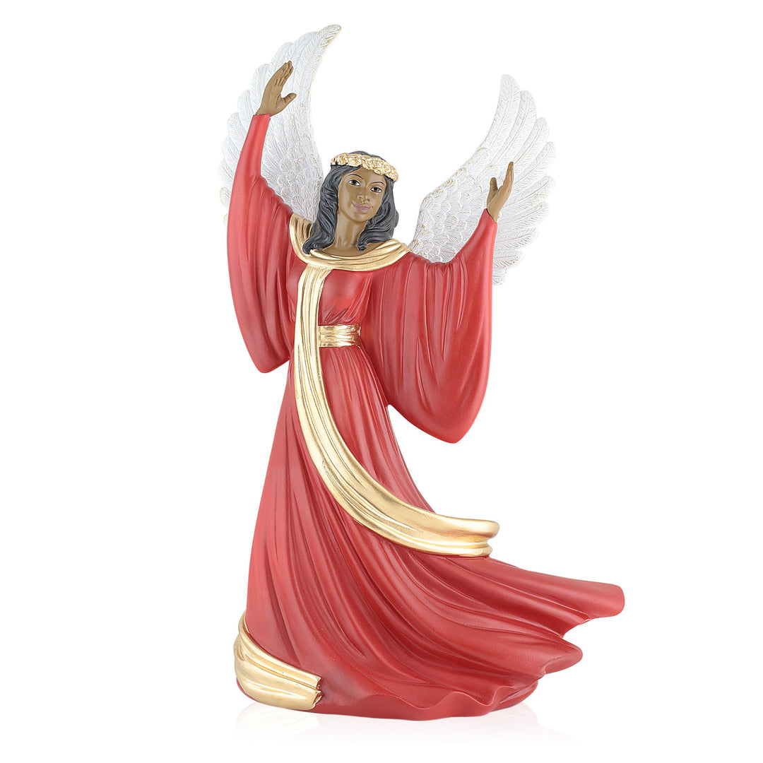 Rejoice: African American Angel Figurine by Positive Image Gifts