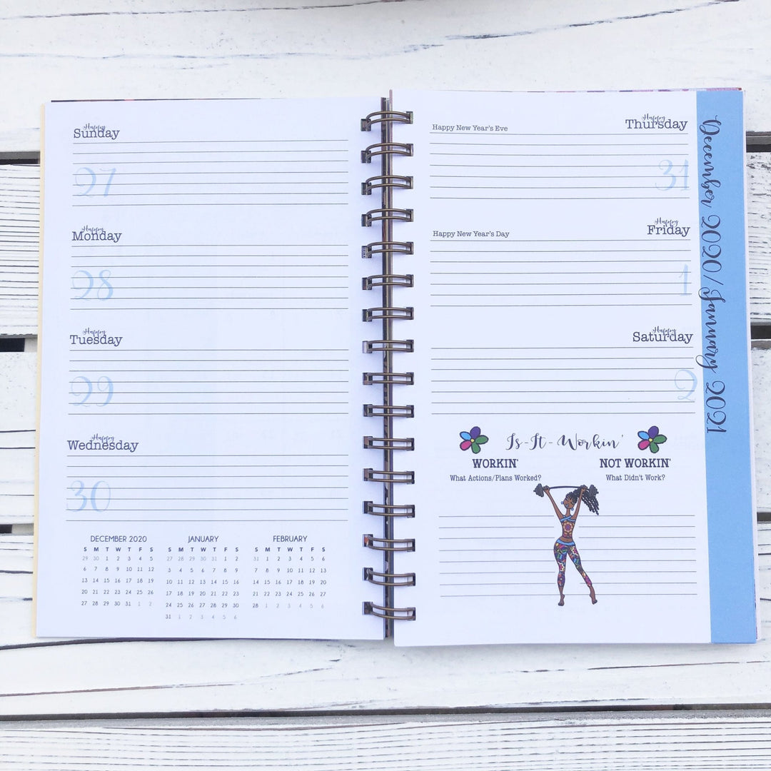 Be Your Own Insp-Her-ation: 2021 African American Weekly Planner by Kiwi McDowell