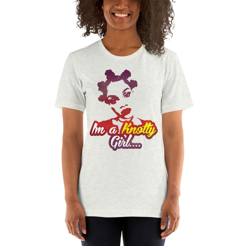 I'm a Knotty Girl Short Sleeve Unisex T-Shirt-T-Shirt-RBG Forever-Small-Ash-The Black Art Depot