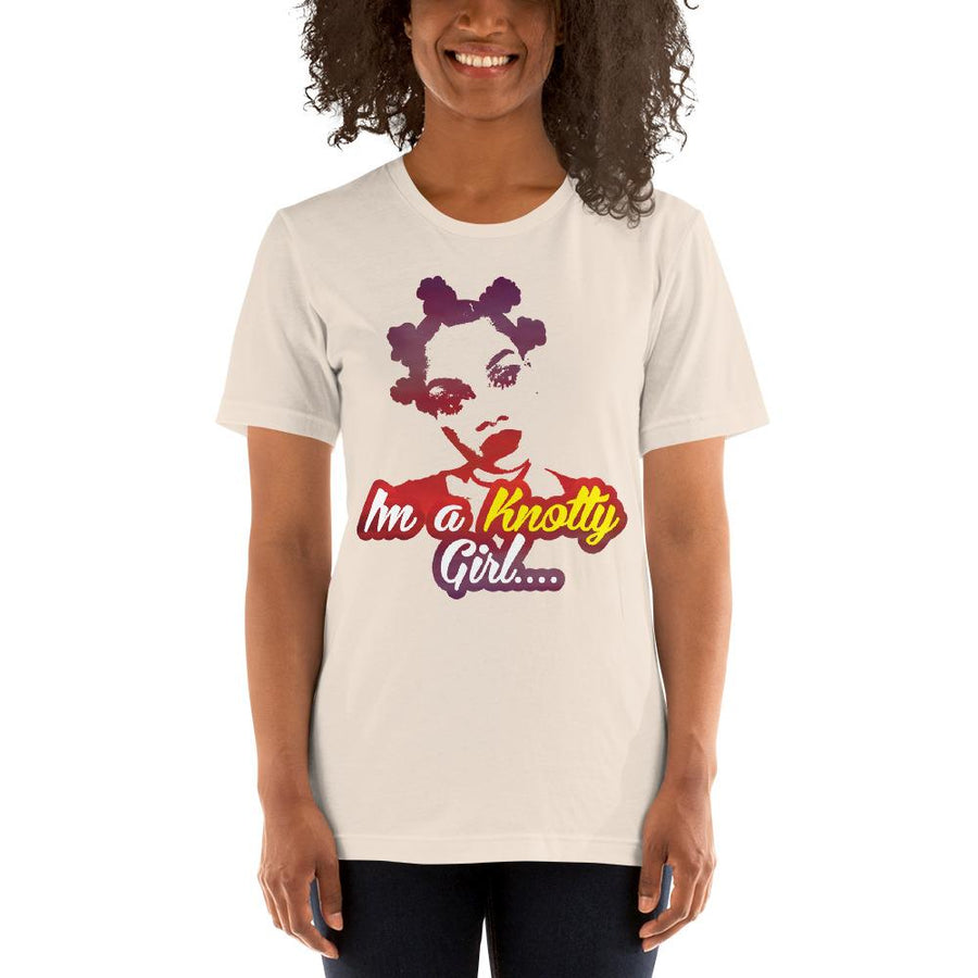 I'm a Knotty Girl Short Sleeve Unisex T-Shirt-T-Shirt-RBG Forever-Small-Soft Cream-The Black Art Depot