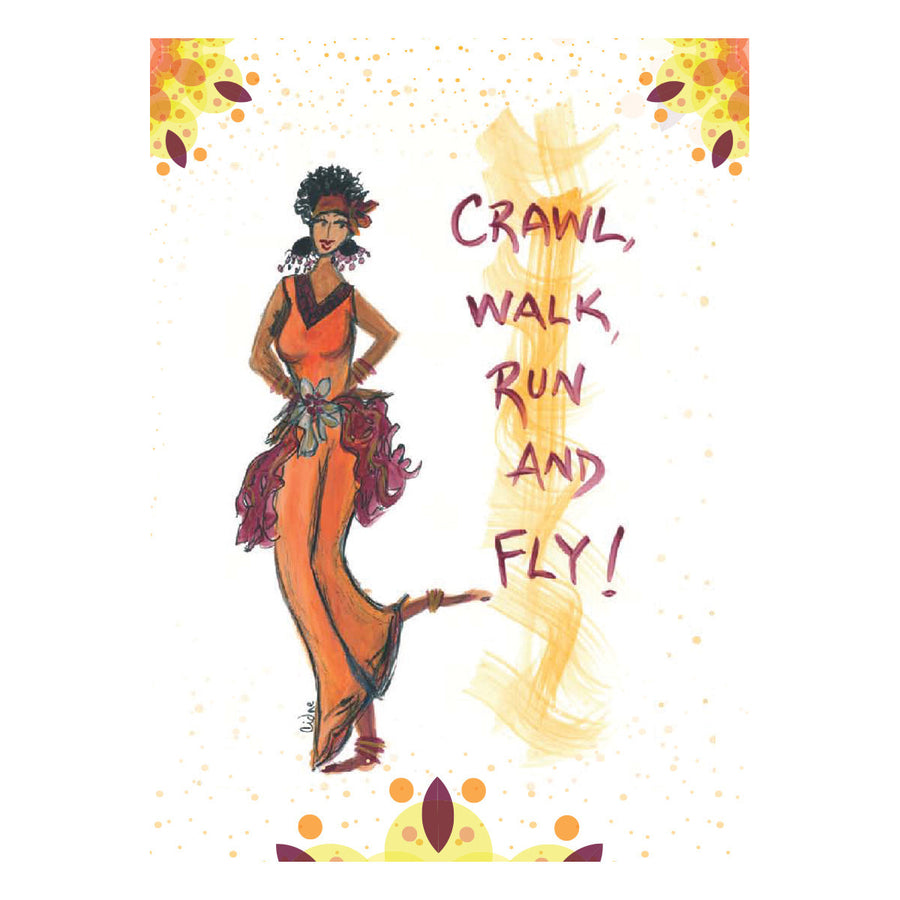 Crawl, Walk, Run & Fly: Cidne Wallace Magnet by Shades of Color