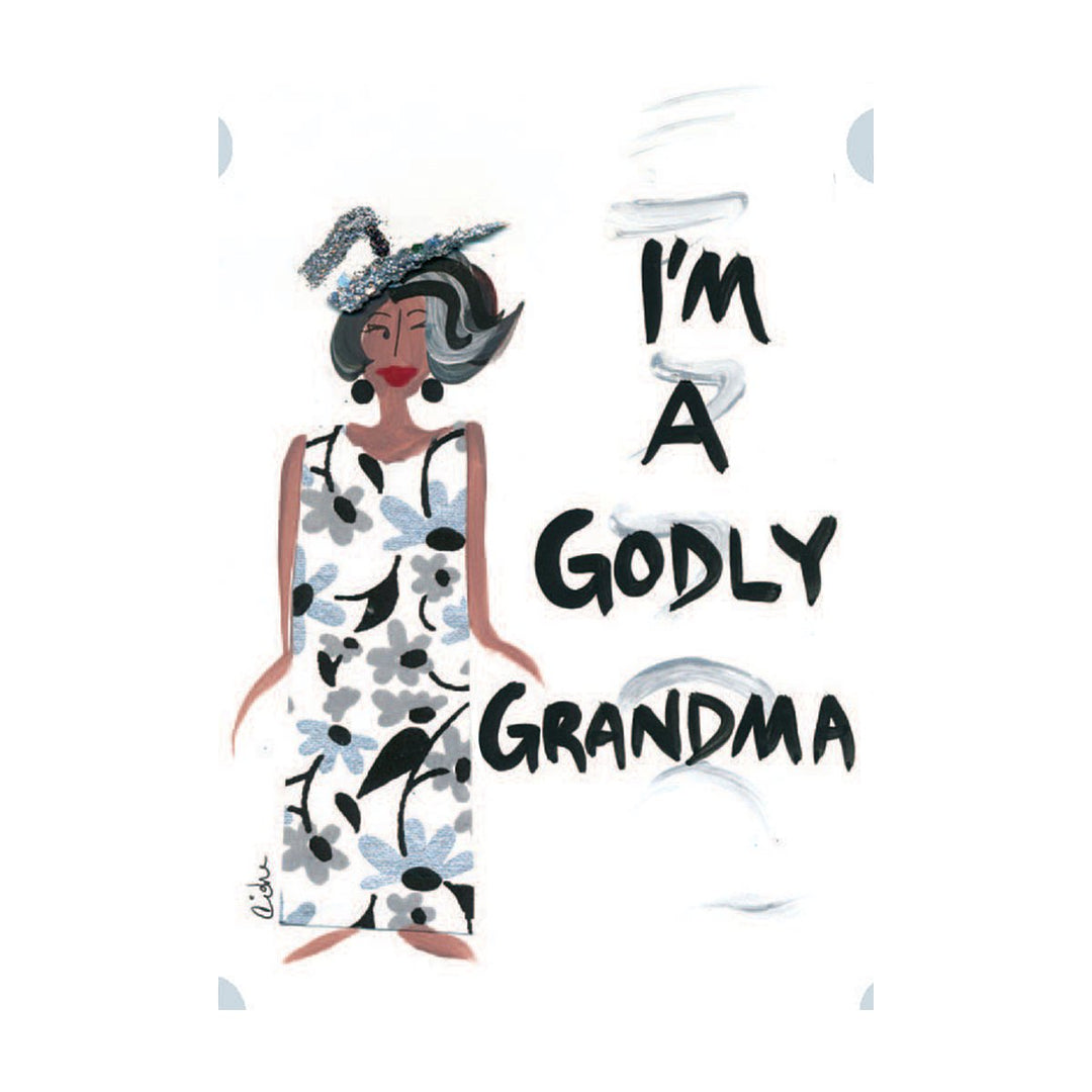 I'm a Godly Grandma: Cidne Wallace Magnet by Shades of Color