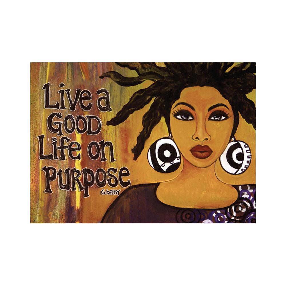 Live a Good Life on Purpose: Gbaby Magnet by Shades of Color