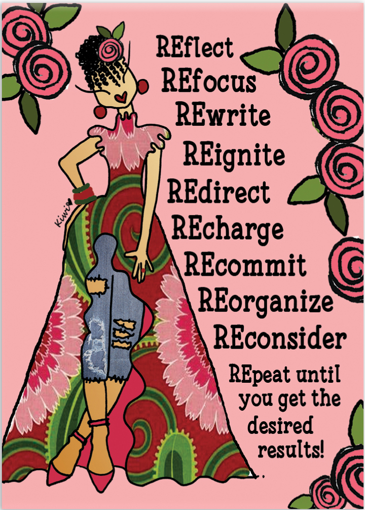 Get the Desired Results: African American Magnet by Kiwi McDowell