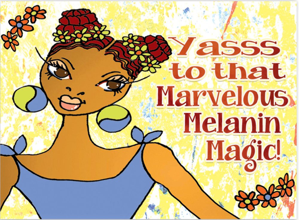 Melanin Magic: African American Magnet by Kiwi McDowell