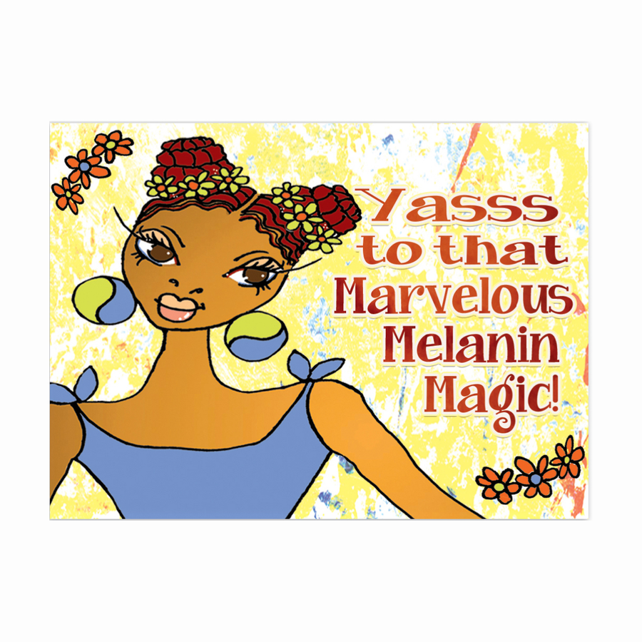 Melanin Magic: African American Magnet by Kiwi McDowell