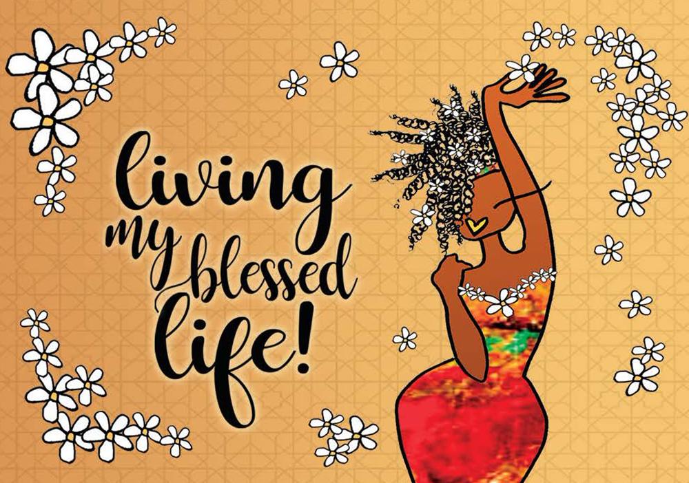 Living My Blessed Life: African American Magnet by Kiwi McDowell