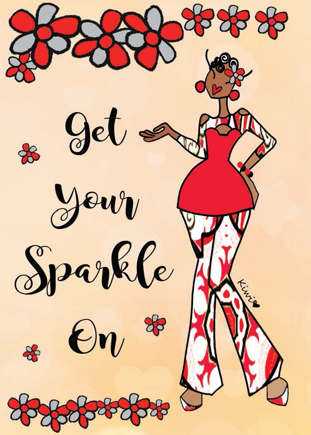Get Your Sparkle On: African American Magnet by Kiwi McDowell