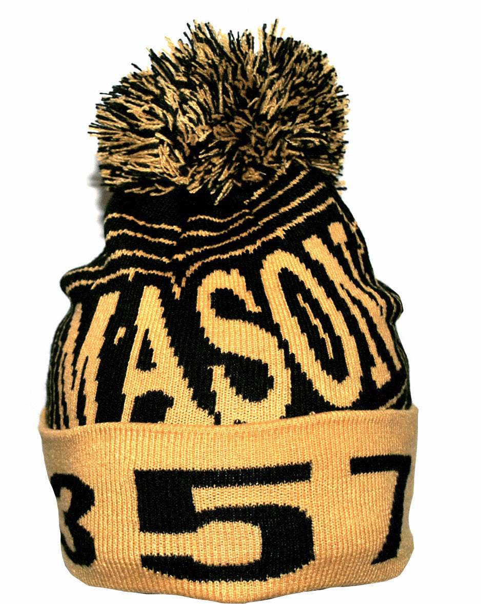 Mason 357 (Freemasonry) Beanie by Big Boy Headgear (Back)