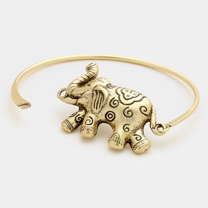 Vintage Elephant Charm Bracelet, Heart Charm Bracelet, Beads and Charms,  Chunky Statement Bracelet, Costume Jewelry, Ethnic Elephants, Gold - Etsy  India